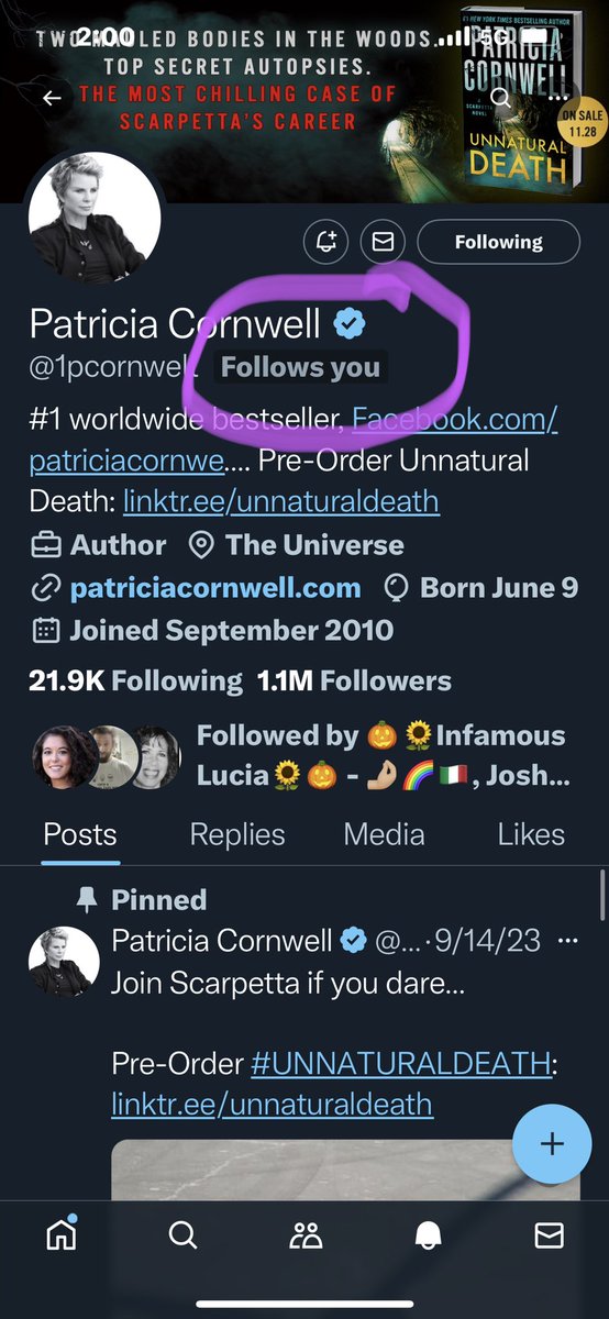 I am about to diiiiiiie!!!! One of my favoritest authors followed me!!! 

#scarpetta
#favoriteauthor
#feelinglikeiwonthelottery