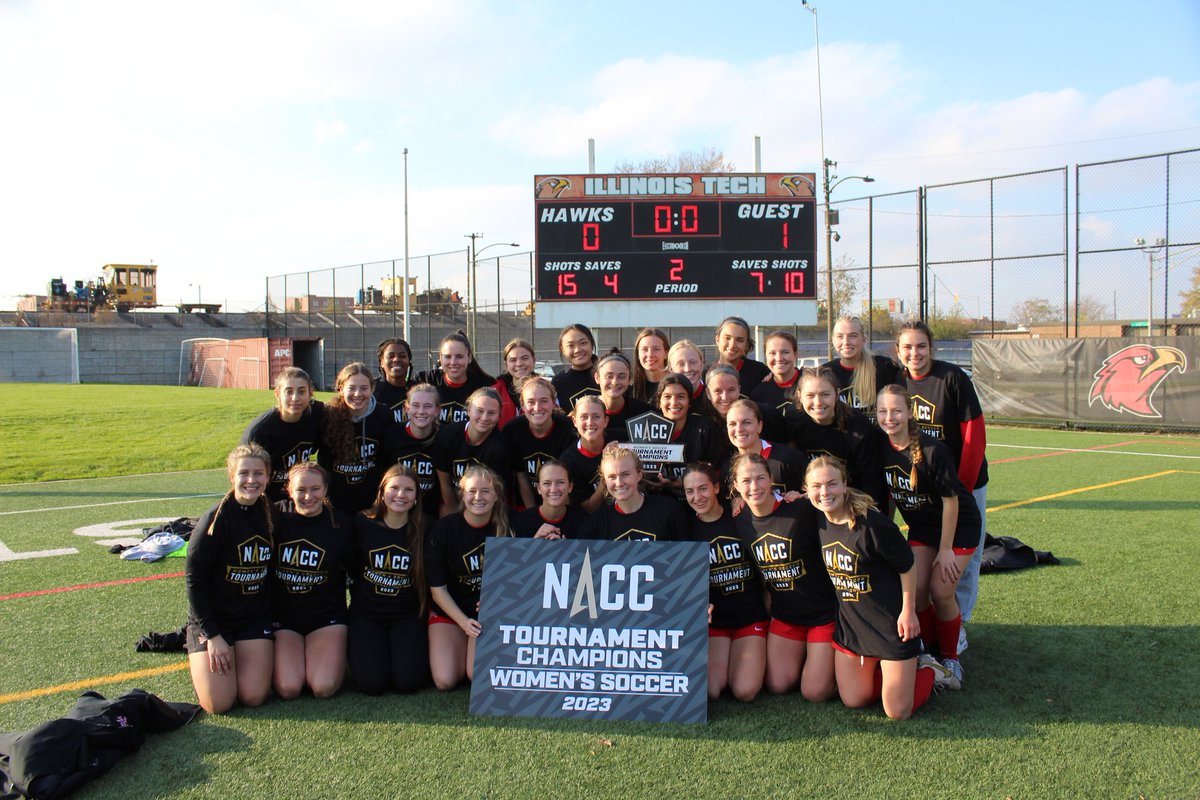 #NACCwsoctrn ⚽ | Your 2023 NACC Women's Soccer Tournament champions - <a href="/MSOE_Raiders/">MSOE Raiders</a> 

MSOE 1, Illinois Tech 0 AET

#NACCtion #d3soccer