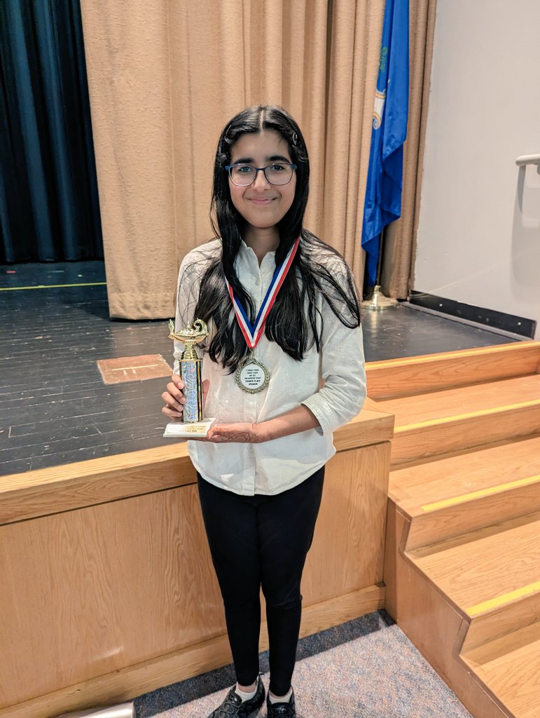 What a day for this 8th grade BMS Debate team! Congrats to Aarna, Radha, and Trisha on a 4th place finish and qualifying for the championship tournament in April! Trisha also finished 4th in speaker points. #bmspride @ShannonMaricon1 @WatsonBryan7 @taranovichj1