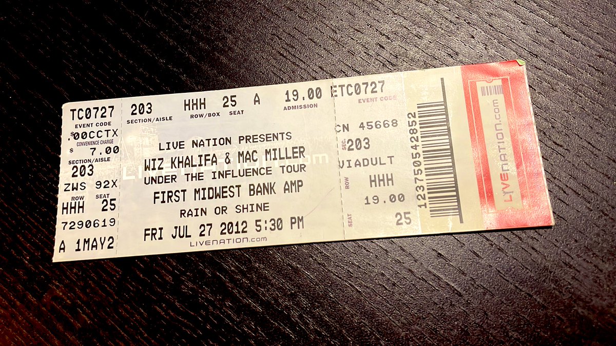 antonette011's tweet photo. $19 to see @wizkhalifa &amp; @MacMiller

Hell yeah ! Take me back 💙 #undertheinfluencetour https://t.co/6tBTrewNHq