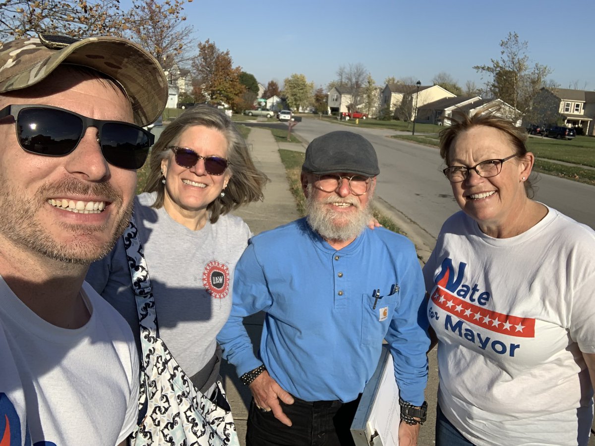 Out here putting the work in, earning votes. This is just a glimpse of the work ethic I’ll bring to the office of the mayor.