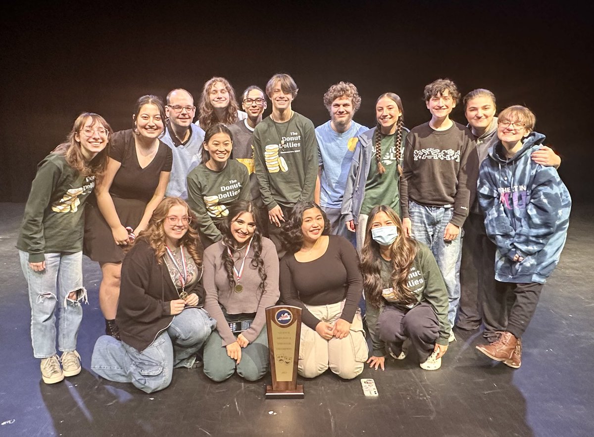 ⁦<a href="/jamestowndrama/">Jamestown HS Theatre</a>⁩ wins the Class 4 Region A Theatre Championship!

Outstanding job Coach Stone, cast and crew! Go Eagles!