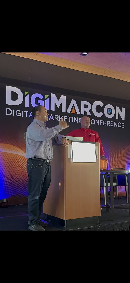_rogerwakefield's tweet image. Honored to be on stage with @dennisyu at @DigiMarCon this past week in Dallas! Just trying to learn and grow each day…

#digimarcon #digitalmarketing #plumberlife #plumbing #business #marketing