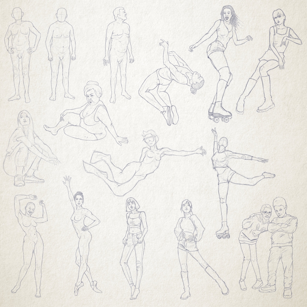 rushingpixel's tweet image. This month I did a bunch of gestures &amp;amp; entered #Demosplash with a funny sketch (check my other post) as #learntodrawin1year requested for October. Meanwhile, multiple ideas ended up unfinished mostly because my weak coloring skills. All done in #Krita
