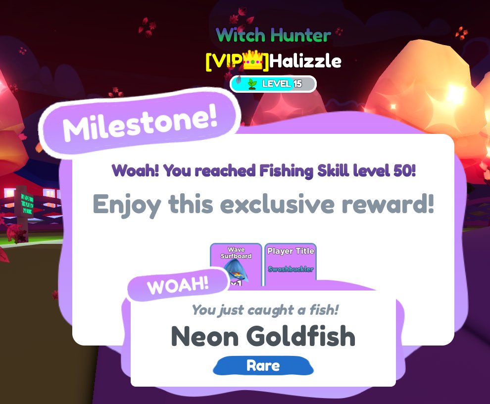 Finally reached level 50 in fishing! 😂
#overlookbay2 #roblox #overlookbay