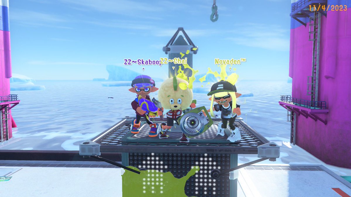 Chai_Splat's tweet photo. STATIC STOP! Got 4th place Gold bracket in Minnow Cup 26 TC! Shout outs to:
Chai (me): cooler spam warrior
@Novaden_ : ADC League of Legends player
@Skaboop5107 : KILL KILL KILL
Abby: With us in spirit because they ended up being an hour late for scrim I’m so sorry Abby 😭 https://t.co/7iSjKwIkmF