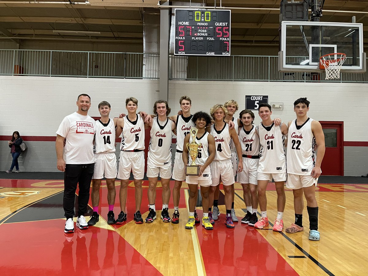 bball_shs's tweet photo. Cardinals WIN the Southeast Tipoff in Suwanee, GA

Hardware Season 🏆🔴⚫️⚪️🏀

Us 57
Them 55

@BlakeBatts2025 leads all scorers with 18 pts

‘25 Canon Lang 16pts
‘25 Brice Griffin 12pts

@CoachKNunley @CoastalPreps @PrepHoopsNC @BucketReel @lloyd_hodges https://t.co/0lUuZL3dEe
