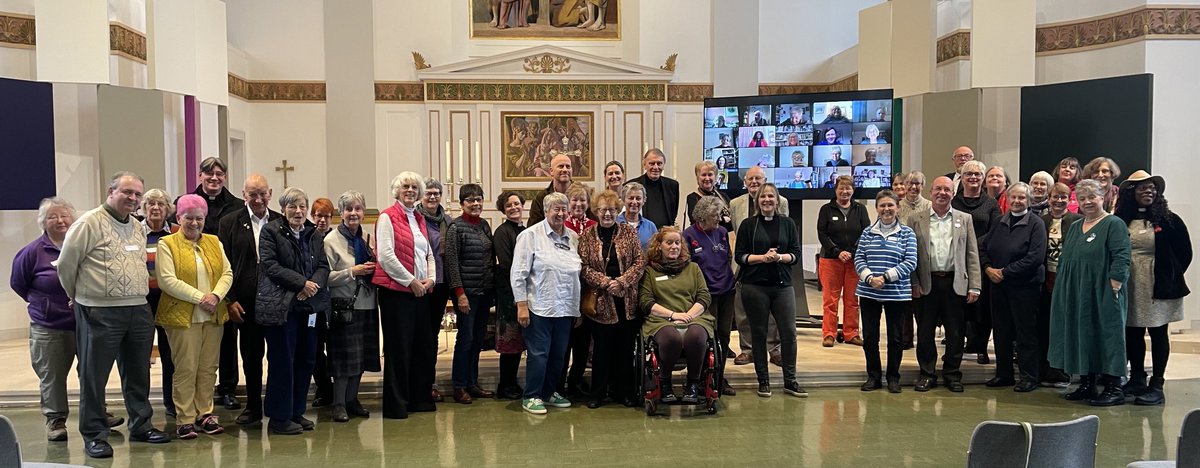 MartineOborne's tweet photo. Good day at the @WATCH_ACT AGM today reminding ourselves of the vision God has given us of a @churchofengland where all are treated equally. Don’t tell us it’s an impossible dream. Nothing is impossible with God! We need to call for it now #everyconversationcounts https://t.co/I7Ji2Bc7cU