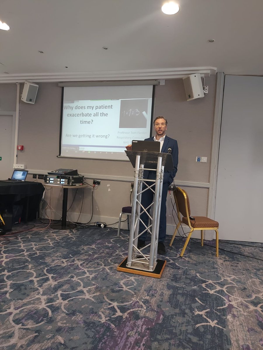 Professor Tom Fardon gave an inspiring presentation on how COPD and asthma exacerbations are treated compared with evidence based research. Overuse of OCS is still a big problem <a href="/ForumNurse/">Scottish Respiratory Nurse Forum</a>