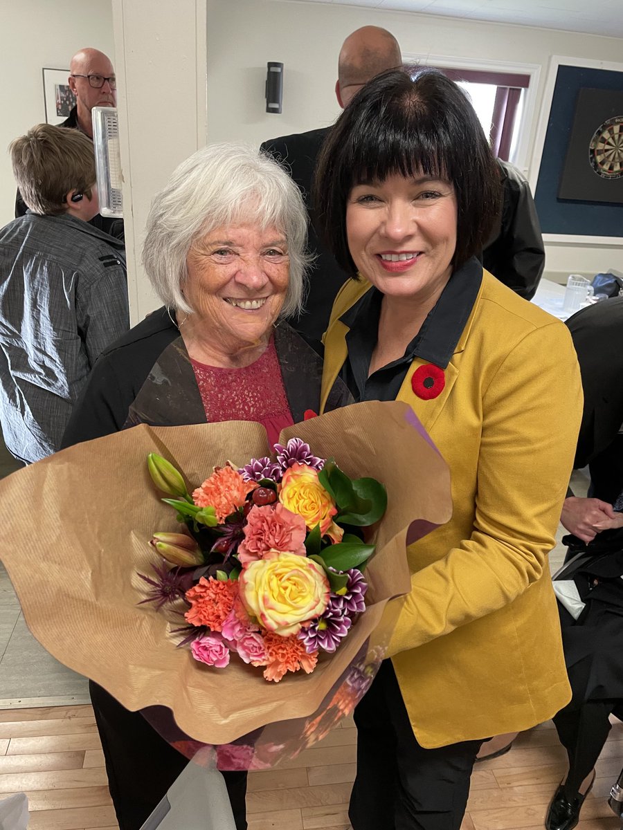 What a beautiful event today as the town of Cornwall hosted a dinner for its veterans . In attendance was Minister of Veterans Affairs , Minister Ginette Petipa Taylor ! We were so pleased to have a very large turnout for this event .Thanks to the many who assisted today .