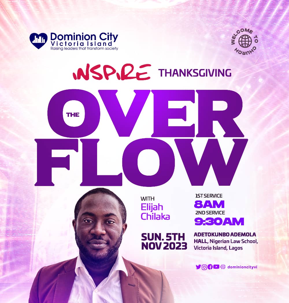 #Inspire8Thanksgiving, 8:00am /9:30 am - join us as we thank God for all the benefits of #inspire8. Numerous souls won from Christ, Healings, Deliverance and much more. Come join us thank Him.