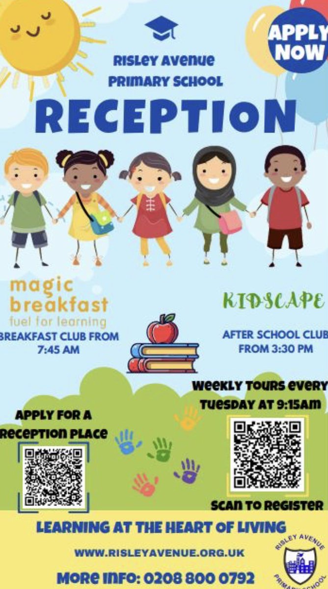 RisleyN17's tweet image. Visit Risley - Headteacher tours every Tuesday morning - 9.15am. Scan code below or click on link cognitoforms.com/risleyavenuepr…  @haringeycouncil @HaringeyEduc @SchoolRowland #learning at the heart of living
