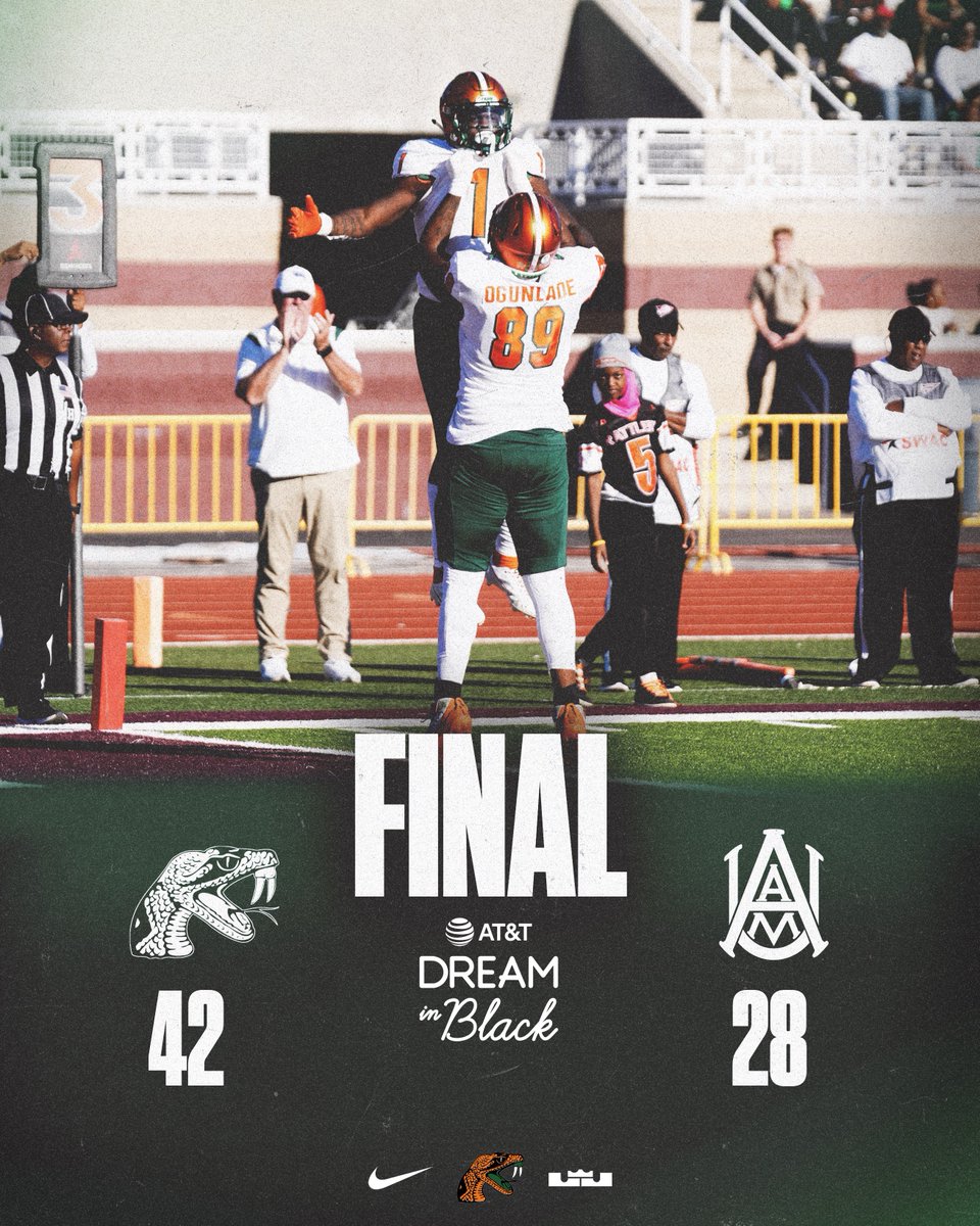 Update: Rattlers beat the Bulldogs again. 

FAMU - 42
AAMU - 28

#FAMU | #Rattlers | #OurTime