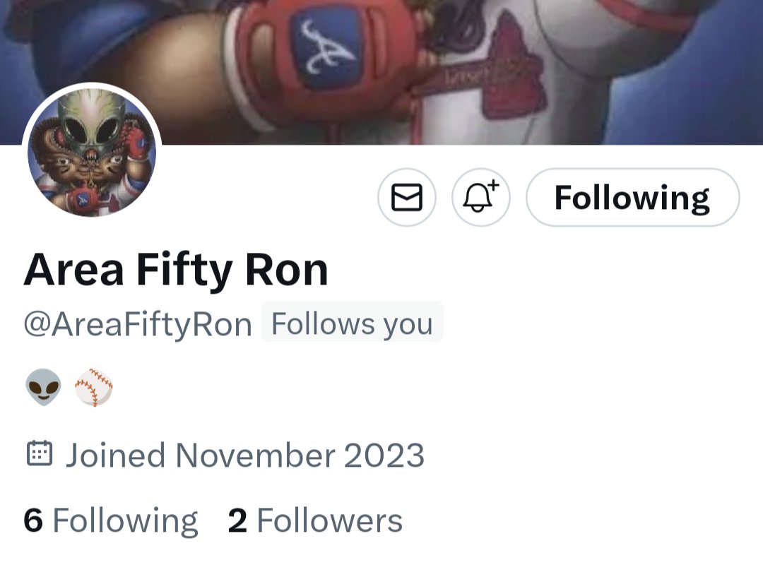 AcunaAlien's tweet image. Greetings Earthlings! Also follow me at @AreaFiftyRon