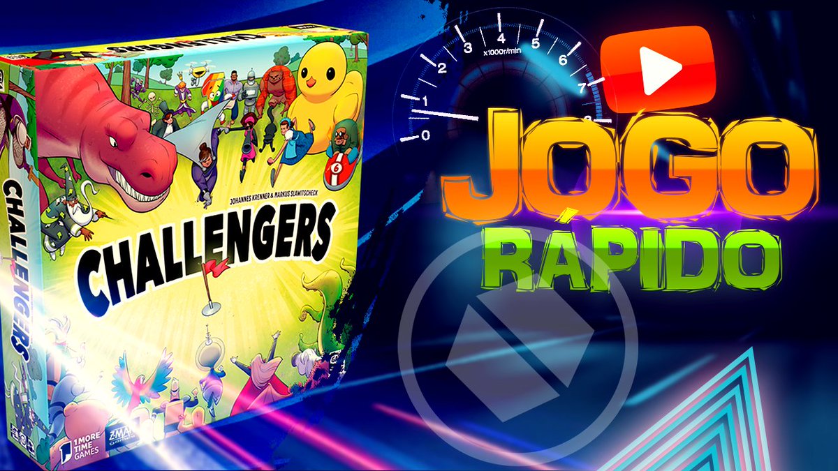 Challengers! é um jogo interativo de gerenciamento de baralho para 1-8 jogadores que joga em cerca de 45 minutos, independentemente da contagem de jogadores. Com o estilo de jogo do torneio, você encontra outro oponente a cada rodada.
youtu.be/N9k_wb5jYps