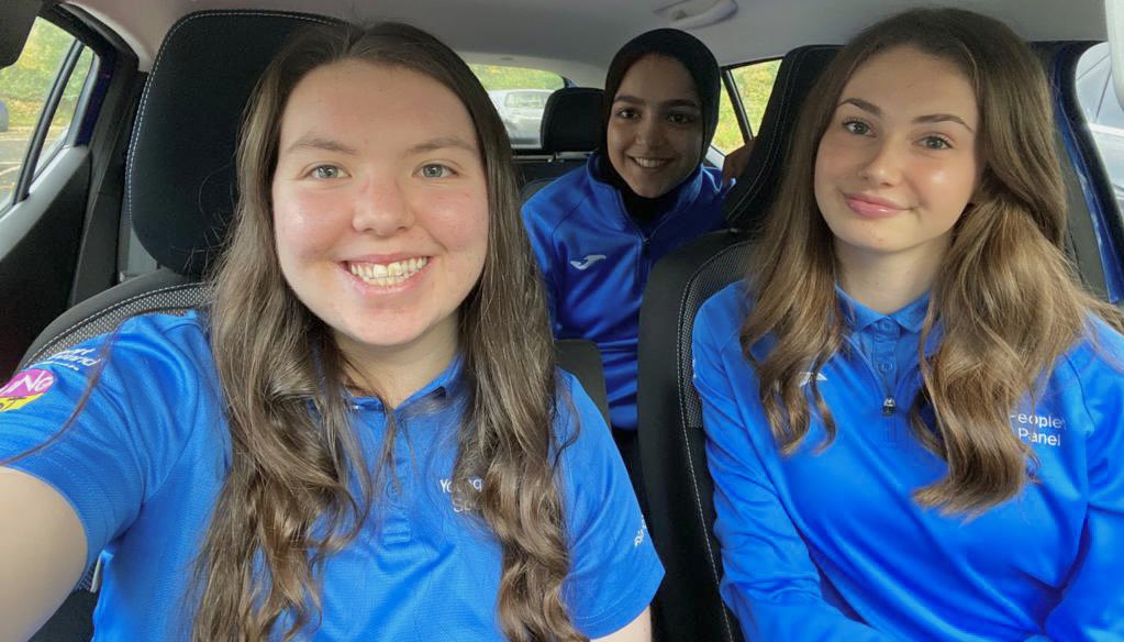 FaatimaGardee's tweet photo. Second residential with the YPSP! 💙🫶🏼
It was wonderful to have the panel back together in person this weekend as we continued working towards our panel goals! It was also super fun to try out some new sports like netball and boccia! 😁

#SportPanel #YPSP @YoungScot https://t.co/vP4fKuGThp