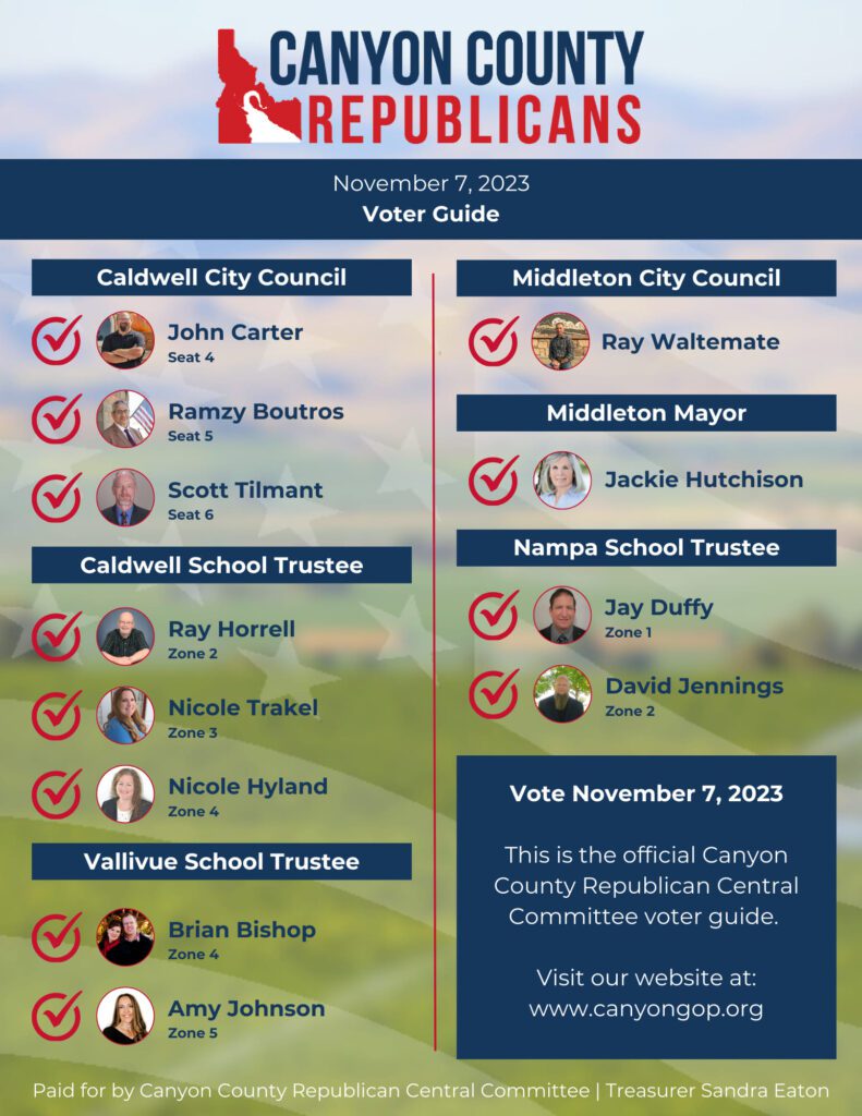 Here are our officially endorsed candidates for the November 7 election.