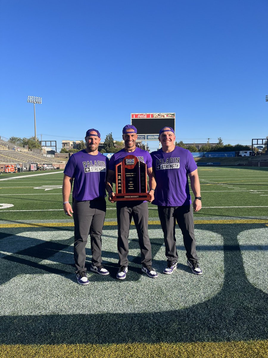 Proud of my squad @paladinfootball !! Super thankful for my staff @johnnyjordan55 and @CoachNovoFU for all the hard work they have put in to help prepare this special group!! Socon champs🏆 !!! Incredible Gritty Win !!! Love my squad!! Job not done!! #Eliteisthestandard