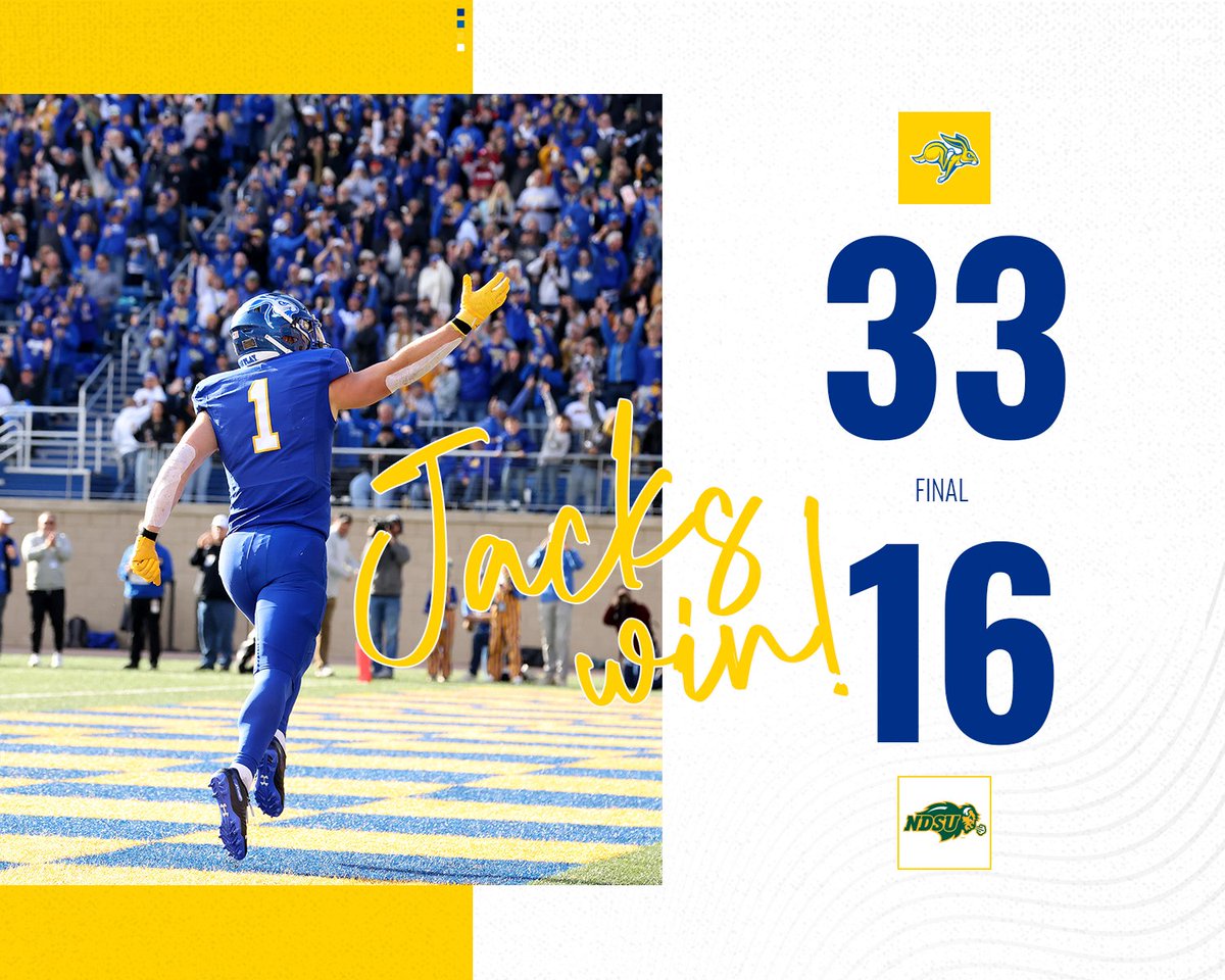 GoJacksFB's tweet photo. The Dakota Marker is staying home.

#GoJacks 🐰🏈 https://t.co/rrwwWBmYik
