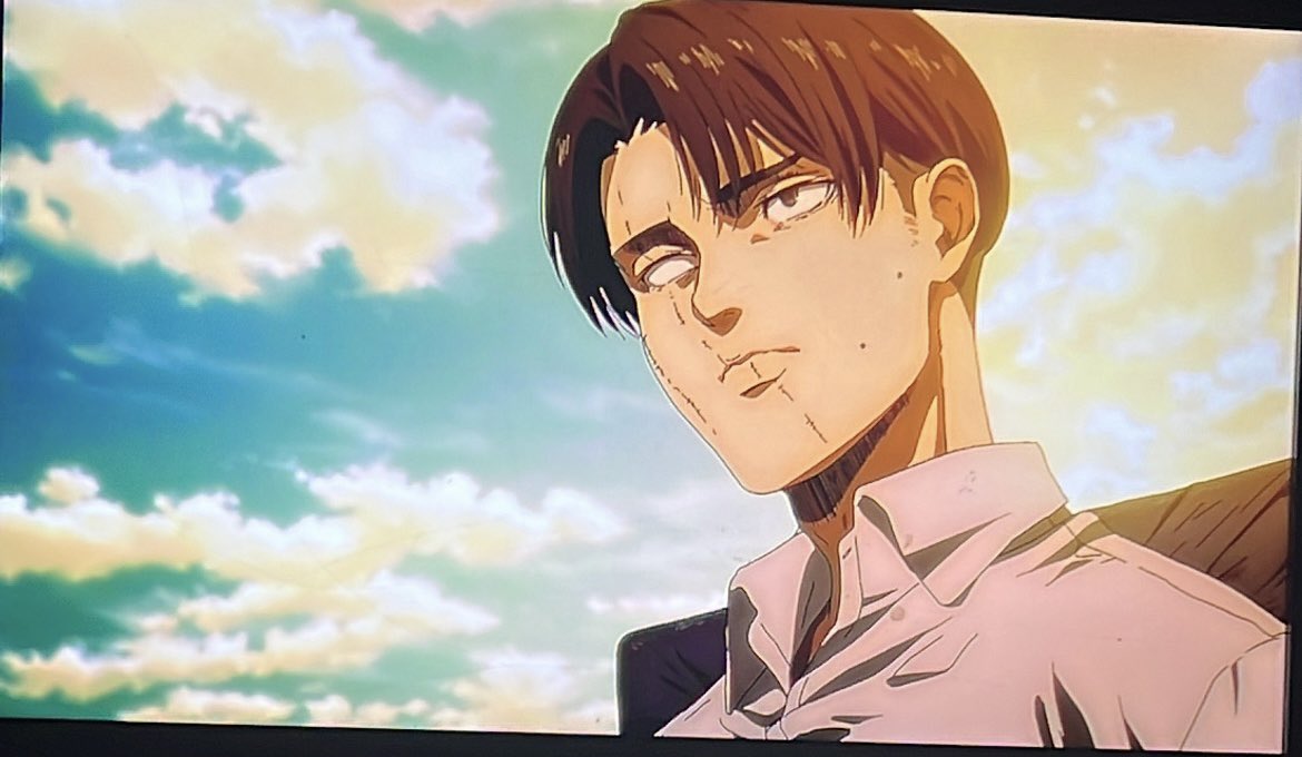 LIVAÏ a fini aveugle d’un œil à cause des connerie d’Erene je lui pardonnerai jamais #AttackonTitanFinalSeason #AttackOnTitan