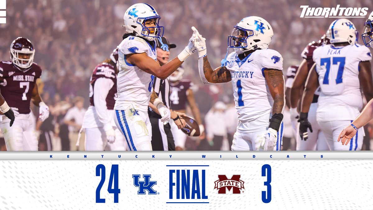 Leaving Starkville with the win.