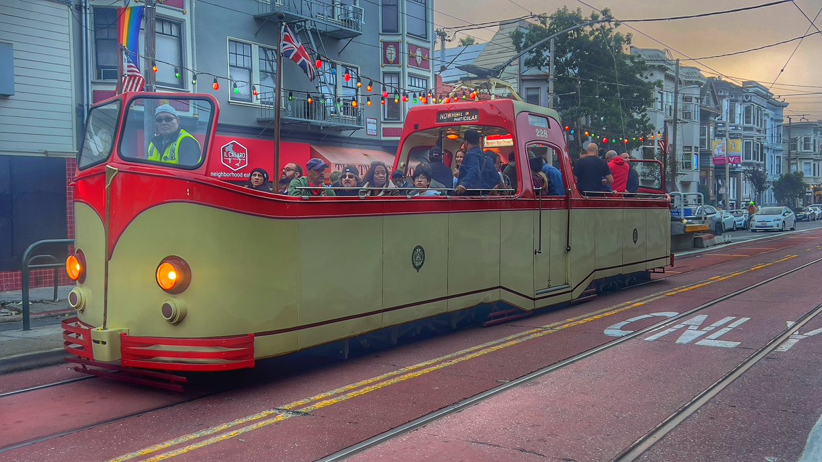 <a href="/SFMTA_Muni/">SFMTA</a> <a href="/boattramsf/">The Boat Tram</a> out on the party circuit tonight