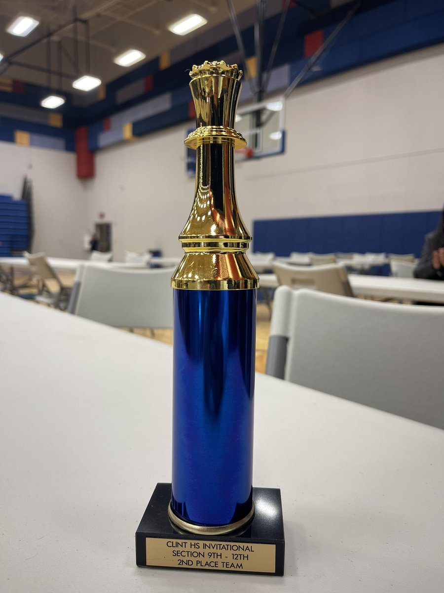 RgutierrezChgo's tweet image. 2nd place in the Clint High School Invitational  #ChessTeam #ClintFamily