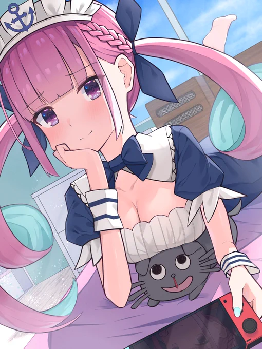 #あくあーと  「一緒にゲームする…?」