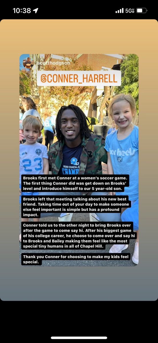 So proud of you Conner❤️ QB1 UNC 2024!!