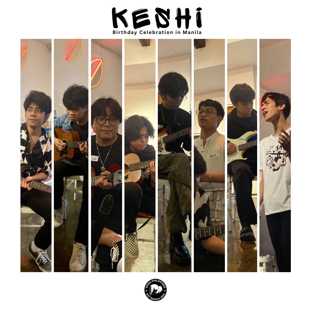keshiPHTeam's tweet photo. Keshi Birthday Celebration in Manila Guest Performers:

🎸 Gian
🎸 Chaddy
🎸 Stockroom Daddy
🎸 Aysi
🎸 Anjoji
🎸 Neo
🎸 Luke
🎸 Rain

#Happy29thKeshi https://t.co/6BfZt1rbKP