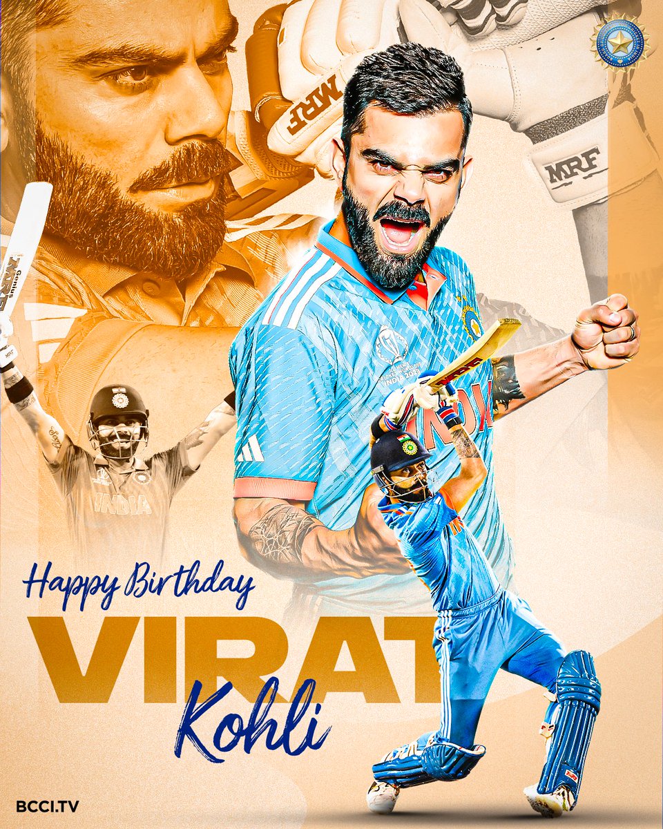 514 intl. matches & counting 🙌 26,209 intl. runs & counting 👑 2⃣0⃣1⃣1⃣ ICC World Cup & 2⃣0⃣1⃣3⃣ ICC Champions Trophy winner 🏆 Here's wishing Virat Kohli - Former #TeamIndia Captain & one of the greatest modern-day batters - a very Happy Birthday!👏🎂