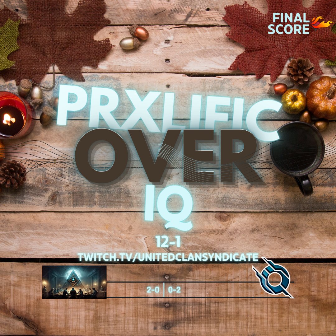 <a href="/PRxLIFIC2K/">PRx E-Sports</a> and their all seeing eye made their undefeated vision stay true with a dominating win over @ItsJustiQ leaving them without a single win so far!