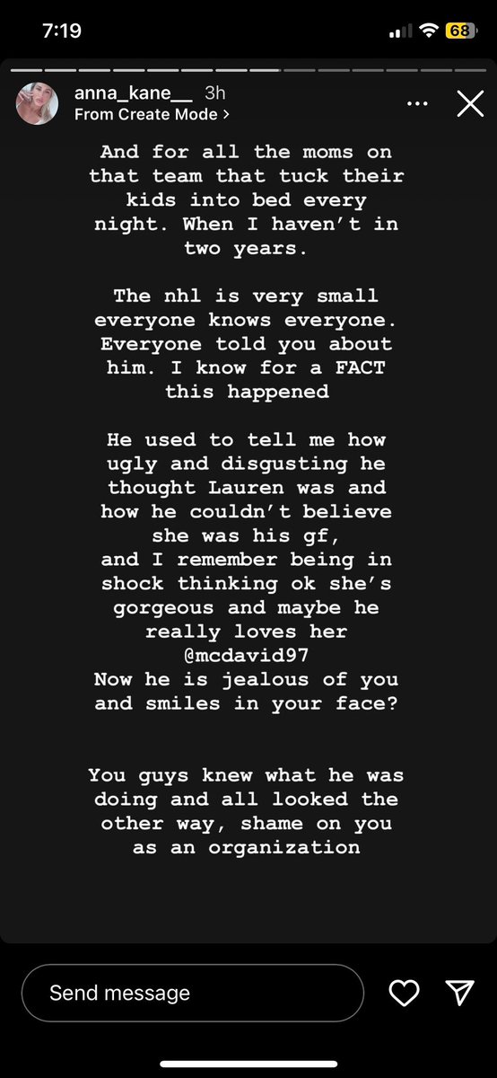 InTheDomePod's tweet image. Evander Kane’s ex is going off 😲