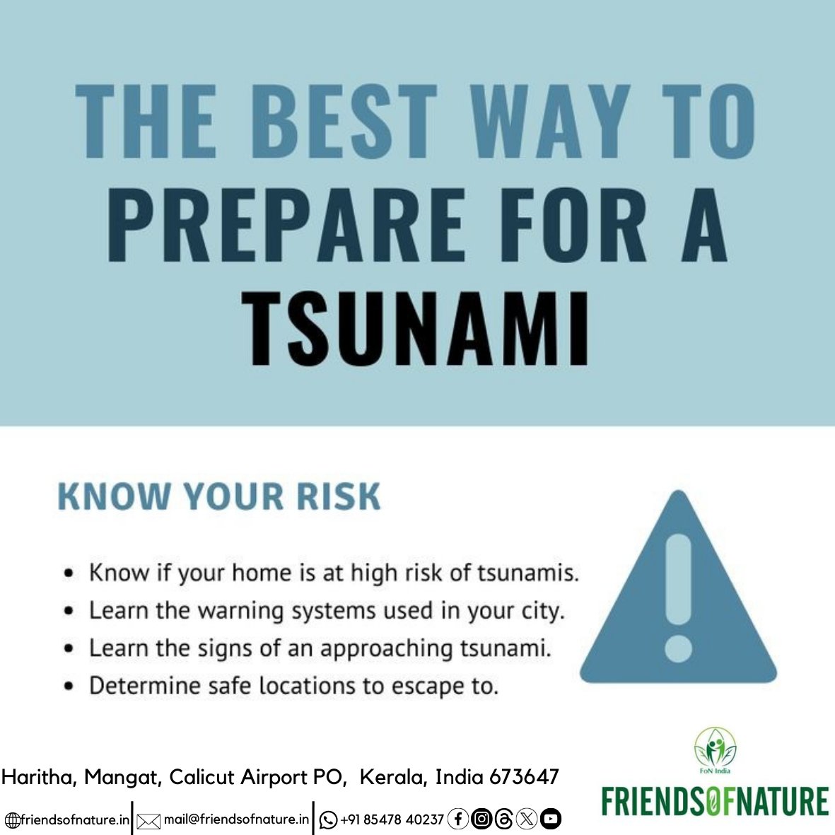fonindia's tweet photo. World Tsunami Awareness Day
November 05
@fonindia

Fighting inequality for a resilient future
Tsunamis pose a significant threat to all of us, but they are particularly dangerous for certain groups of people, such as women, children, people with disabilities, and older persons. https://t.co/UV0fH20EaT