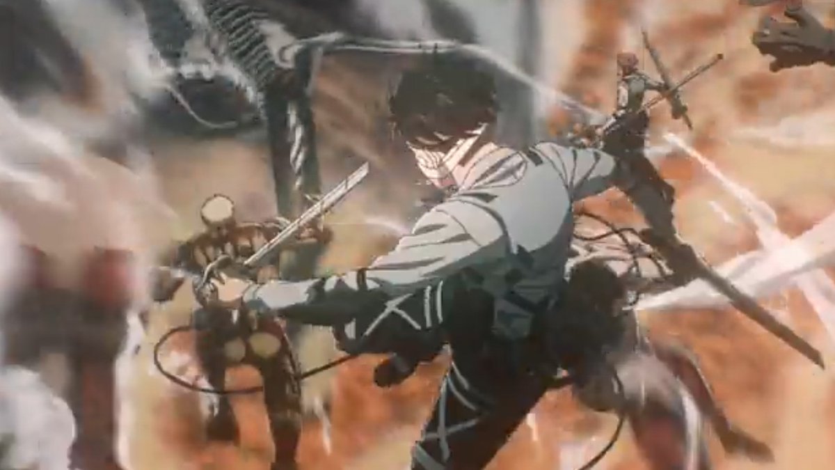 kyuujuuhachi's tweet photo. LEVI AND HANJI FRAMES IN THE FINAL OPENING https://t.co/HayO41yXBY