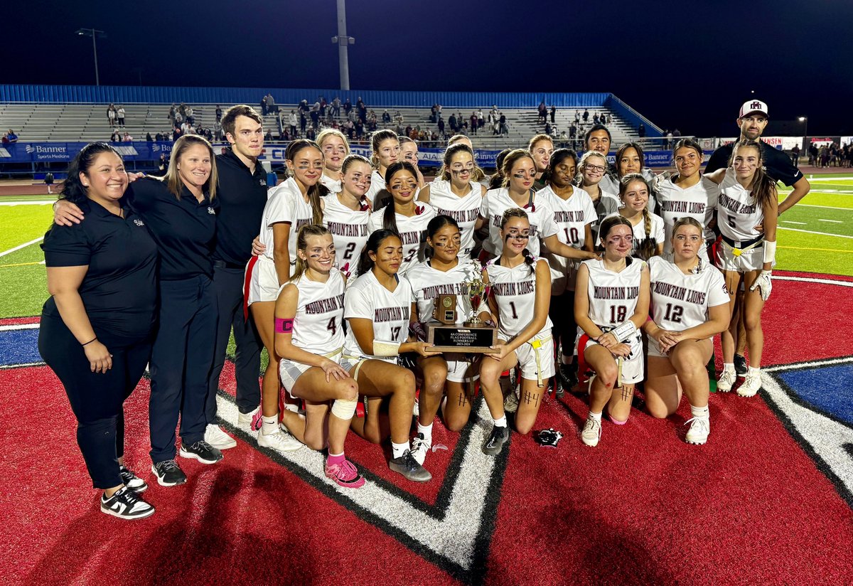 Our girls flag football team fell just short in the championship game  (10-7) but we could not be prouder of our girls as the #2 team the State! <a href="/DVUSD/">Deer Valley Unified School District</a> #TheRidgeWay
