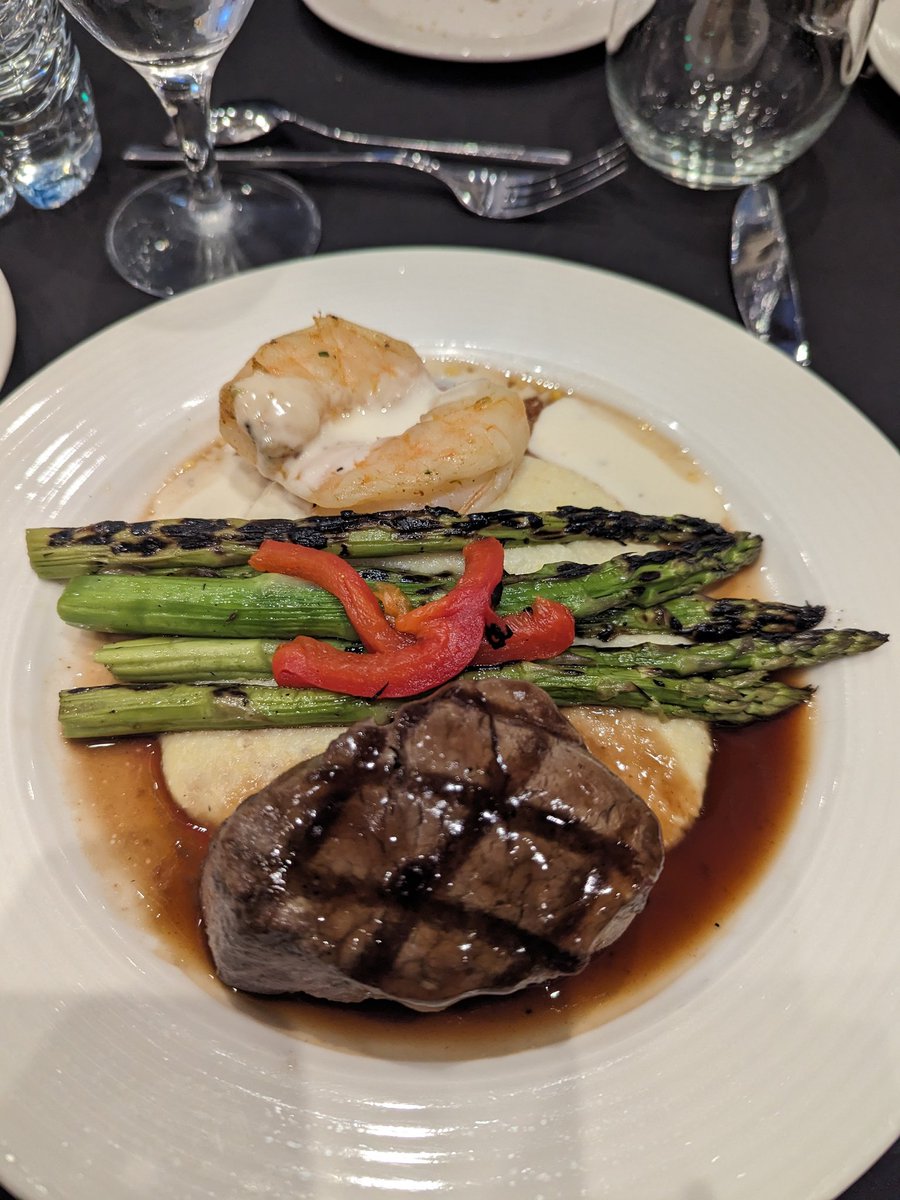 chipandsheila's tweet photo. Filet and shrimp...yum! #jumpstartnec https://t.co/0WJxsBBT6a