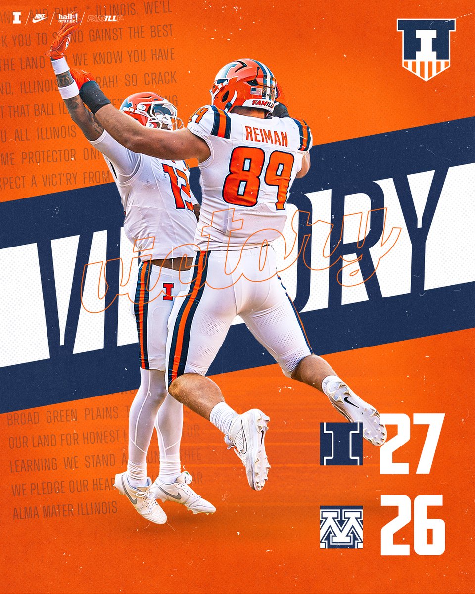 IlliniFootball's tweet photo. Left it all out on the field. 

#Illini // #HTTO // #famILLy https://t.co/fYTGToSodk