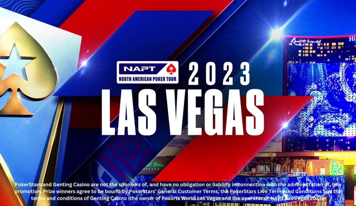 WIN a $1,650 ticket (seat only) to the <a href="/PokerStars/">PokerStars</a> NAPT Las Vegas Main Event happening at Resorts World now through November 12th, featuring a $1,500,000 guarantee!

RT &amp; tag a friend for a chance to win. 1 winner will be chosen at random tomorrow at 4pm.

*Must be 21+ to enter*