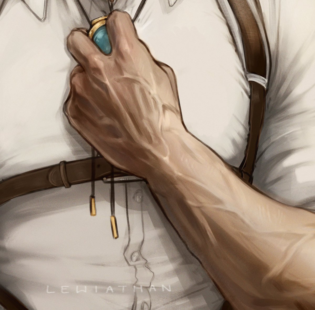 lewiathans's tweet photo. I still love my “stay still” artwork but it’s nice to see that my rendering improved since july https://t.co/XMo4zi6DcI