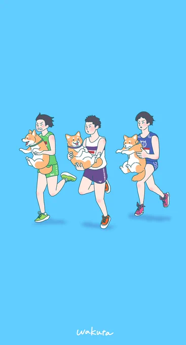 タスキが柴犬に変更された場合。#柴犬#全日本大学駅伝 