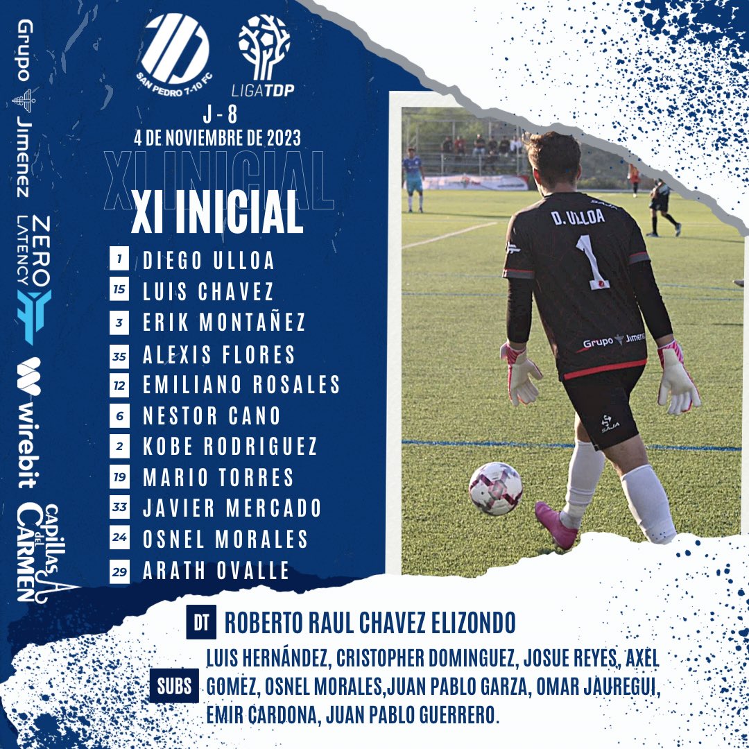 sanpedro710fc's tweet photo. XI INICIAL 🔥

@LigaTDP 

#UnClubDiferente #710PorLaEternidad #ligatdp https://t.co/zgU5zqnzEb