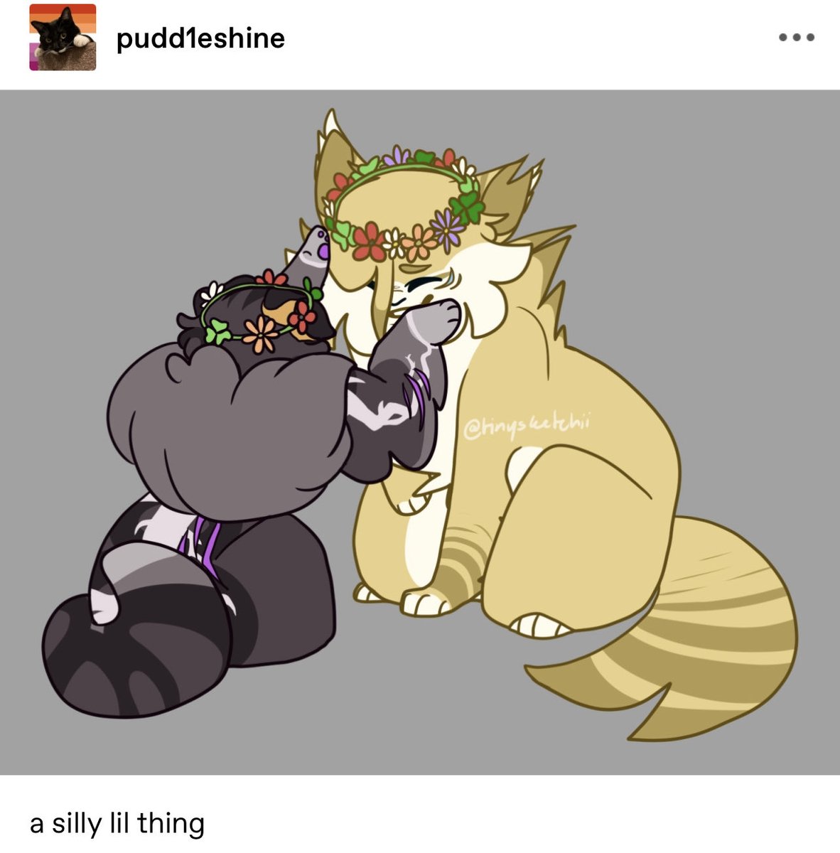 rootshadowyaoi's tweet photo. artist in photo
FLOWERCROWNS<3333
#rootshadow #dailyrootshadow #shadowsight #rootspring #warriorcats https://t.co/NmrPcDKsbL