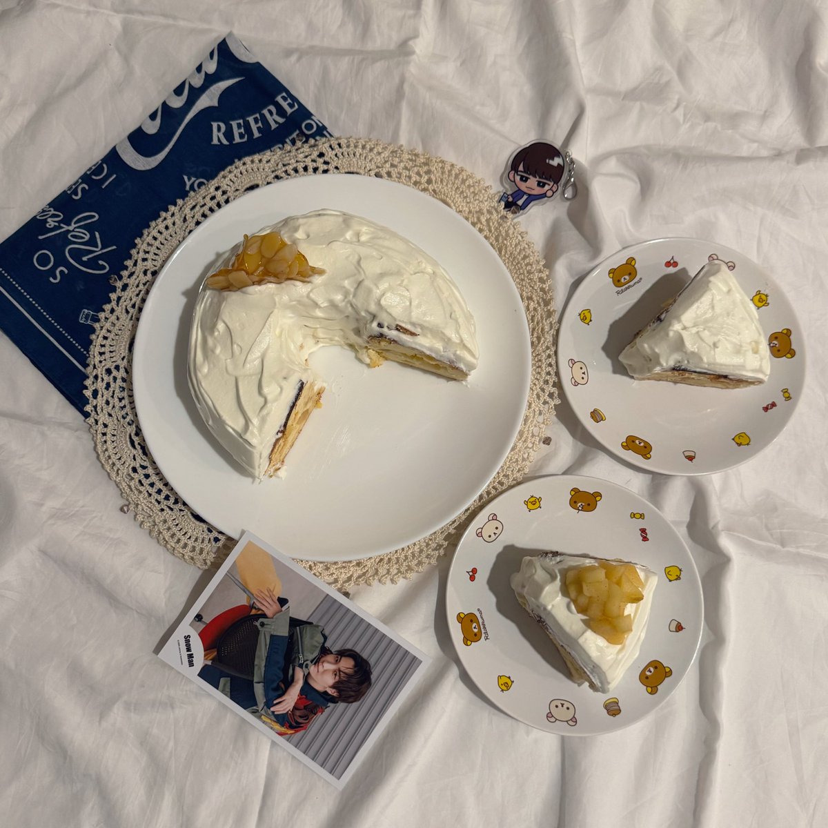 e_sh_sn's tweet photo. 𝐖𝐚𝐭𝐚𝐧𝐚𝐛𝐞 𝐒𝐡𝐨𝐭𝐚.ᐟ.ᐟ

届きますように🕊 ͗ ͗𓂃💙

今年も🍎にしたよ🎂

#渡辺翔太誕生祭 https://t.co/EduGTGXn2a
