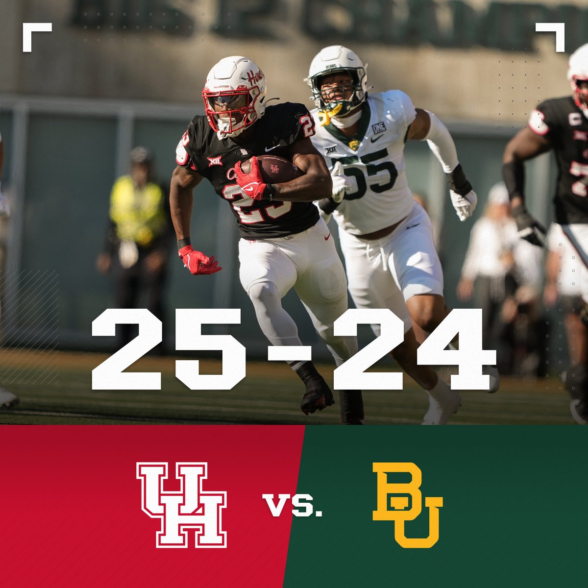 .@UHCougarFB is coming home from Waco with a W for the first time since 1990! 🐾✊