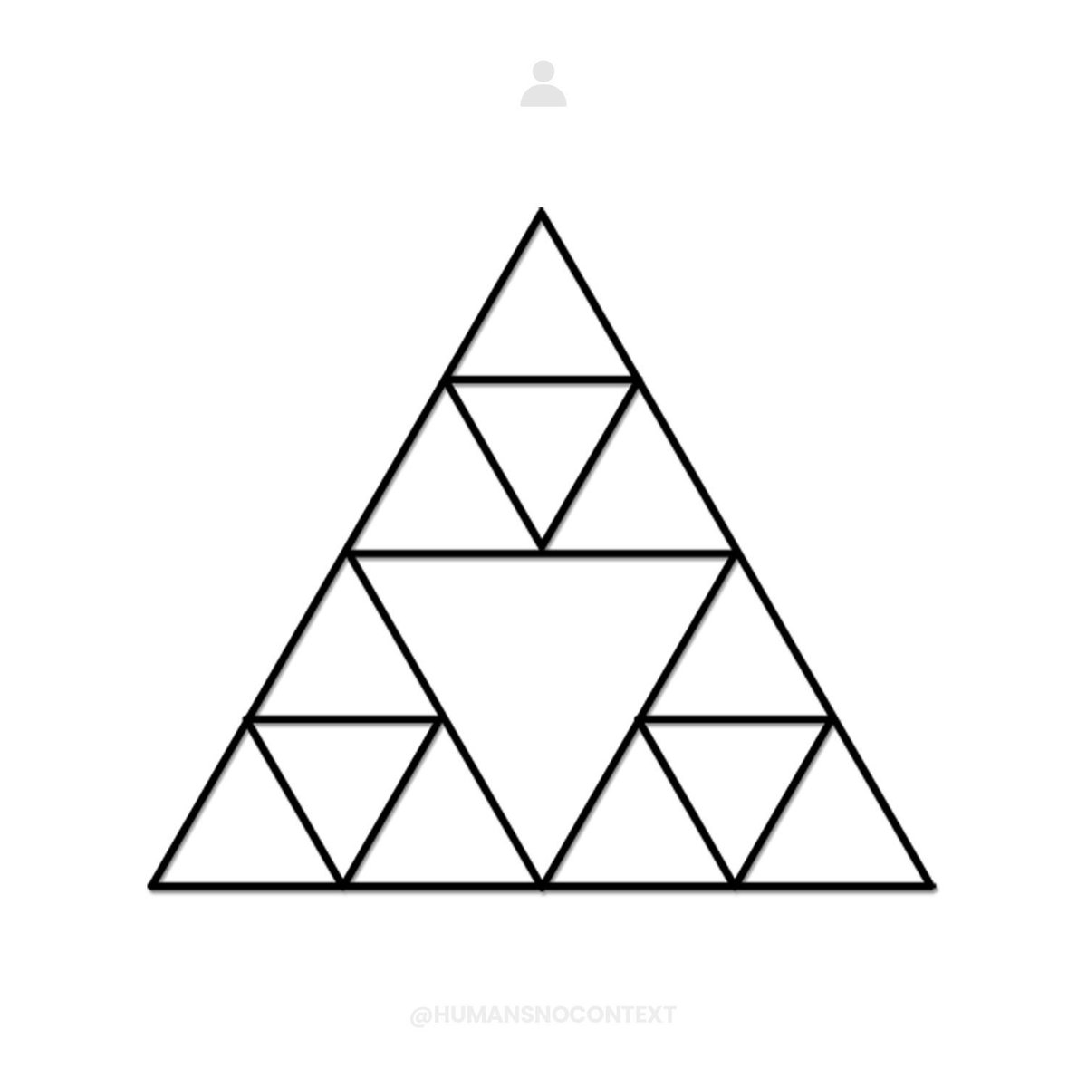How many triangles do you see?