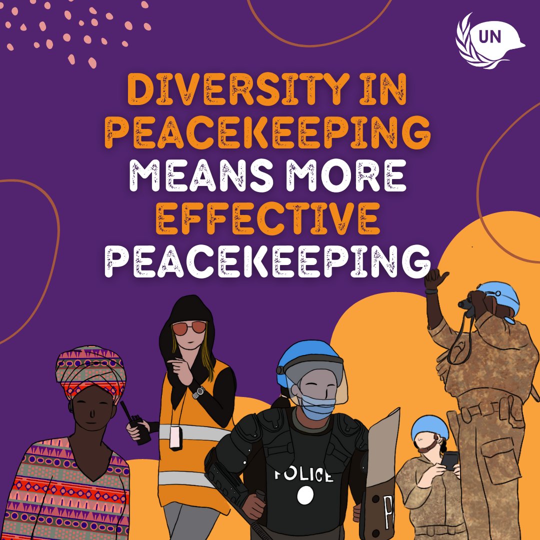 UNPeacekeeping's tweet photo. At this year's #PKMinisterial in Ghana 🇬🇭, Member States will have the opportunity to support more #WomenInPeacekeeping. 

Together, we can build more diverse &amp; gender-inclusive @UN peace operations 👉 https://t.co/RQMRxkmgQx https://t.co/AkBrfMLvl0
