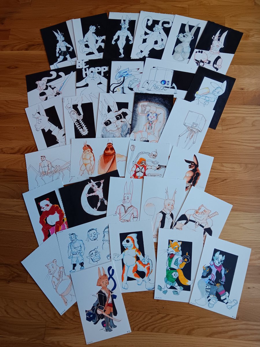 Magic_Tuba_Pix's tweet photo. #ink23
Every year, once I'm done, I lay all my Inktober pieces out on the ground, just to look at them all at once and see the physical space my art takes up. I can't really explain it but I like doing it, I guess it validates me, or something
Anyways, thanks for joining me! https://t.co/ose5wiBVrc