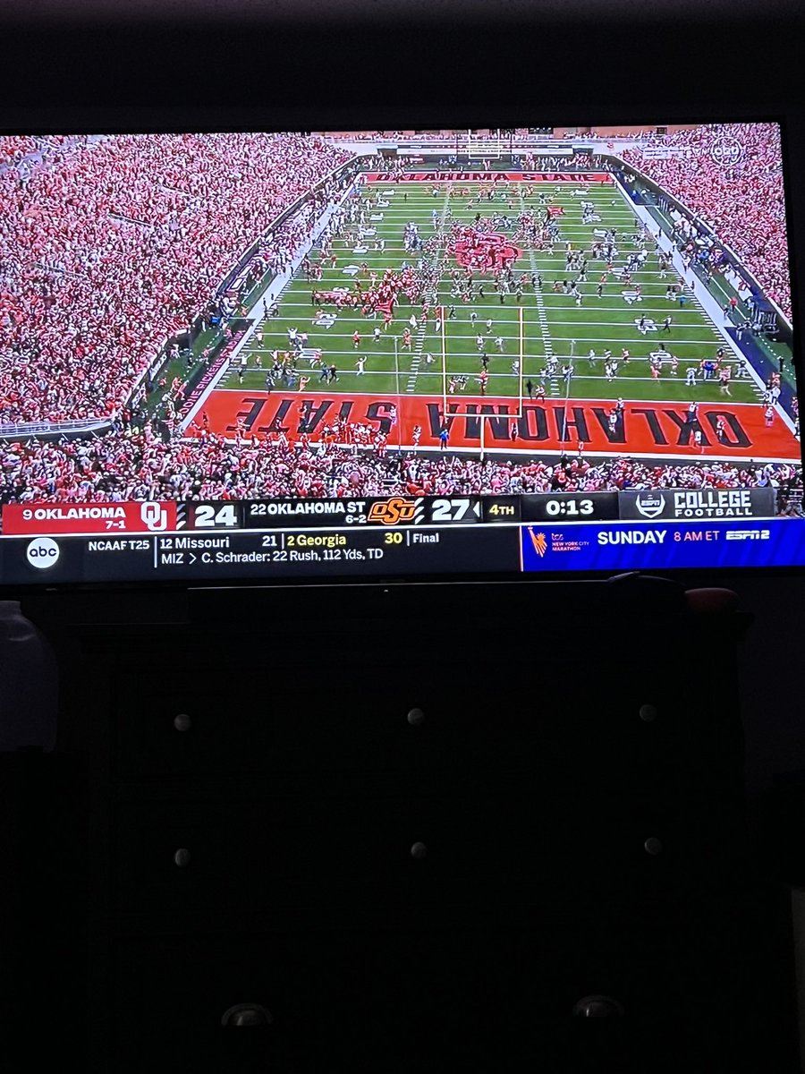 PTobjy's tweet image. Oklahoma State wins bedlam!!!!