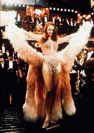 moulin rouge pink dress Moulin Rouge 1899 Costumes: Pink and Gold Feathers
